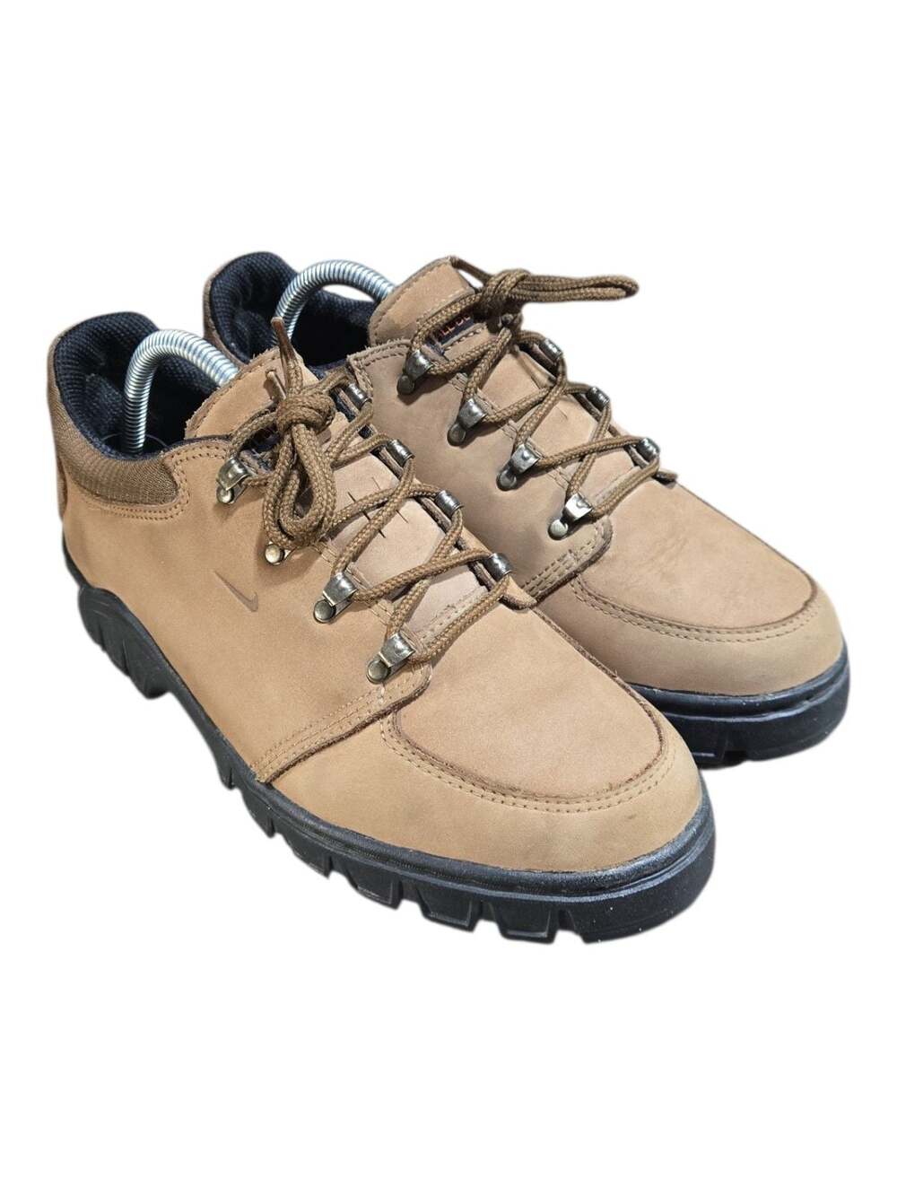 Vintage Nike ACG All Conditions Gear Brown Leather LowTop Hiking Shoes Mens Sz 8